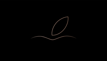 📱アップル 金色のロゴ ミニマル iPhone 7 壁紙・待ち受け