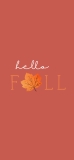 📱hello FALL 秋 iPhone 12 mini 壁紙・待ち受け