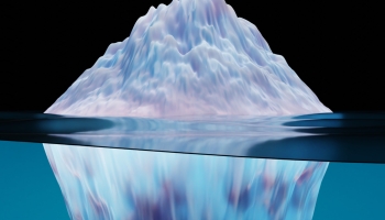 📱氷山 3Dアート iPhone 13 Pro Max 壁紙・待ち受け