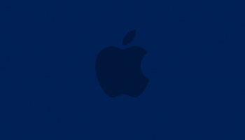 📱インディゴ・ブルー アップルのロゴ Zenfone 8 壁紙・待ち受け