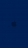 📱インディゴ・ブルー アップルのロゴ iPhone 12 Pro Max 壁紙・待ち受け