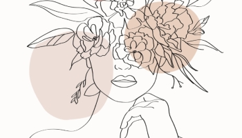 📱冠を被った女性のイラスト Mi Note 10 Lite 壁紙・待ち受け