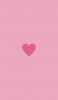 📱ミニマル 可愛いピンクのハート iPhone 6 壁紙・待ち受け