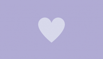 📱ミニマル 可愛い紫色のハート Xperia 10 II 壁紙・待ち受け