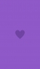 📱ミニマル フラット 紫のハート iPhone SE (第2世代) 壁紙・待ち受け