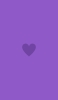 📱ミニマル フラット 紫のハート iPhone SE (第3世代) 壁紙・待ち受け
