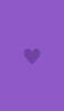 📱ミニマル フラット 紫のハート ZenFone Max Pro (M2) 壁紙・待ち受け