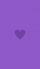 📱ミニマル フラット 紫のハート Mi Note 10 壁紙・待ち受け