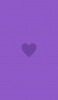 📱ミニマル フラット 紫のハート Xperia 10 II 壁紙・待ち受け