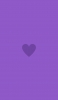 📱ミニマル フラット 紫のハート iPhone 12 壁紙・待ち受け