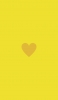 📱ミニマル フラット 黄色のハート ZenFone 6 壁紙・待ち受け