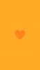 📱ミニマル ビビッドなオレンジのハート Redmi Note 9T 壁紙・待ち受け