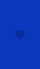 📱ミニマル ビビッドな青のハート Google Pixel 5 壁紙・待ち受け