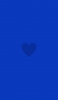 📱ミニマル ビビッドな青のハート Google Pixel 6 壁紙・待ち受け
