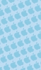 📱水色のアップルのロゴ パターン iPhone 6 壁紙・待ち受け