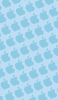 📱水色のアップルのロゴ パターン iPhone SE (第3世代) 壁紙・待ち受け