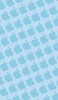 📱水色のアップルのロゴ パターン iPhone 13 mini 壁紙・待ち受け