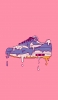 📱溶けている水色のNIKEのスニーカー・靴 Google Pixel 4a (5G) 壁紙・待ち受け