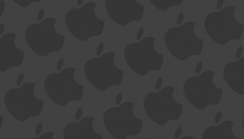 📱マット・グレー アップルのロゴ パターン iPhone SE (第2世代) 壁紙・待ち受け