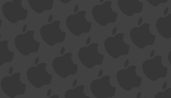 📱マット・グレー アップルのロゴ パターン Xperia 10 II 壁紙・待ち受け