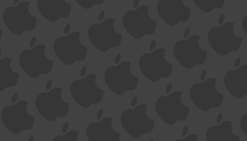 📱マット・グレー アップルのロゴ パターン iPhone 12 壁紙・待ち受け