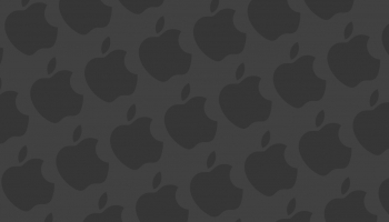 📱マット・グレー アップルのロゴ パターン iPhone 13 Pro 壁紙・待ち受け