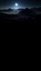 📱兎の満月 暗い山脈 雲海 iPhone 7 壁紙・待ち受け