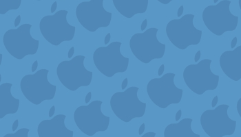 📱パステルカラー 青 アップルのロゴ パターン AQUOS sense4 basic 壁紙・待ち受け