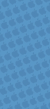 📱パステルカラー 青 アップルのロゴ パターン iPhone 13 mini 壁紙・待ち受け