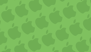 📱パステルカラー 緑 アップルのロゴ パターン ZenFone Max Pro (M2) 壁紙・待ち受け