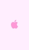 📱可愛い淡いピンク アップルのロゴ iPhone SE (第3世代) 壁紙・待ち受け