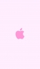 📱可愛い淡いピンク アップルのロゴ AQUOS sense4 basic 壁紙・待ち受け