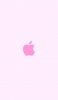 📱可愛い淡いピンク アップルのロゴ iPhone 13 Pro 壁紙・待ち受け