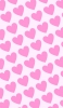 📱可愛い淡いピンク ハートのロゴ AQUOS zero2 壁紙・待ち受け