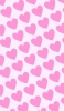 📱可愛い淡いピンク ハートのロゴ Xperia 10 II 壁紙・待ち受け