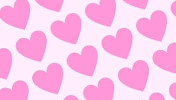 📱可愛い淡いピンク ハートのロゴ Xperia 8 Lite 壁紙・待ち受け