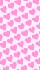 📱可愛い淡いピンク ハートのロゴ iPhone 12 壁紙・待ち受け