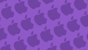 📱パステルカラー 紫 アップルのロゴ パターン Black Shark2 壁紙・待ち受け