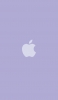 📱淡いパステルカラー 紫のアップルのロゴ iPhone SE (第2世代) 壁紙・待ち受け