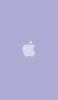 📱淡いパステルカラー 紫のアップルのロゴ AQUOS zero5G basic 壁紙・待ち受け