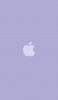 📱淡いパステルカラー 紫のアップルのロゴ iPhone 12 壁紙・待ち受け