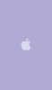 📱淡いパステルカラー 紫のアップルのロゴ iPhone 13 Pro Max 壁紙・待ち受け