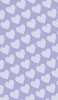 📱淡いパステルカラー 紫のハートのロゴ iPhone SE (第3世代) 壁紙・待ち受け
