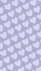 📱淡いパステルカラー 紫のハートのロゴ iPhone 6s 壁紙・待ち受け