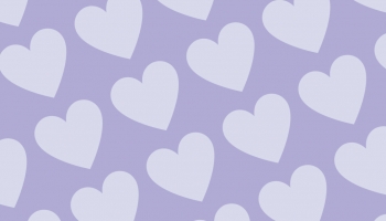 📱淡いパステルカラー 紫のハートのロゴ Mi Note 10 壁紙・待ち受け