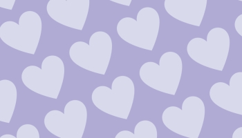 📱淡いパステルカラー 紫のハートのロゴ Redmi Note 10 Pro 壁紙・待ち受け