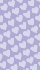 📱淡いパステルカラー 紫のハートのロゴ Xperia 10 II 壁紙・待ち受け
