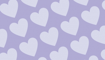 📱淡いパステルカラー 紫のハートのロゴ Xperia 10 II 壁紙・待ち受け