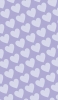 📱淡いパステルカラー 紫のハートのロゴ iPhone 12 壁紙・待ち受け