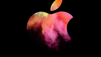 📱ピンク アップルのロゴ アート iPhone 6 壁紙・待ち受け